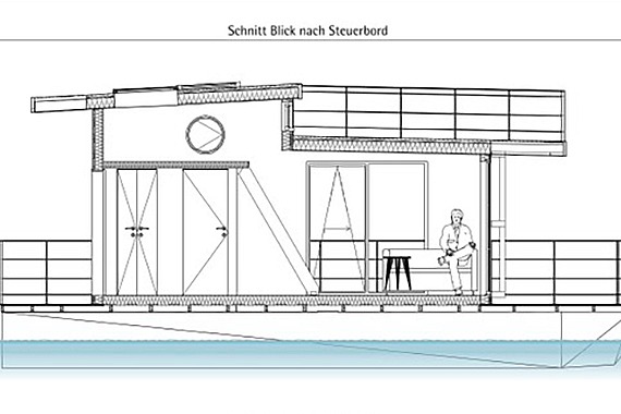 Benjamins Hausboot Schnittdarstellung