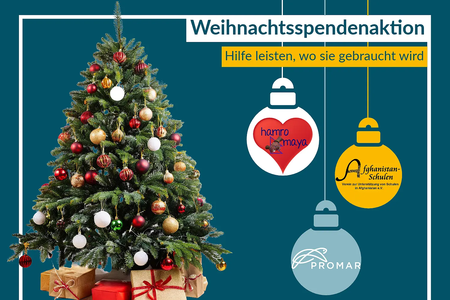 Weihnachtsspendenaktion - Hilfe leisten, wo sie gebraucht wird