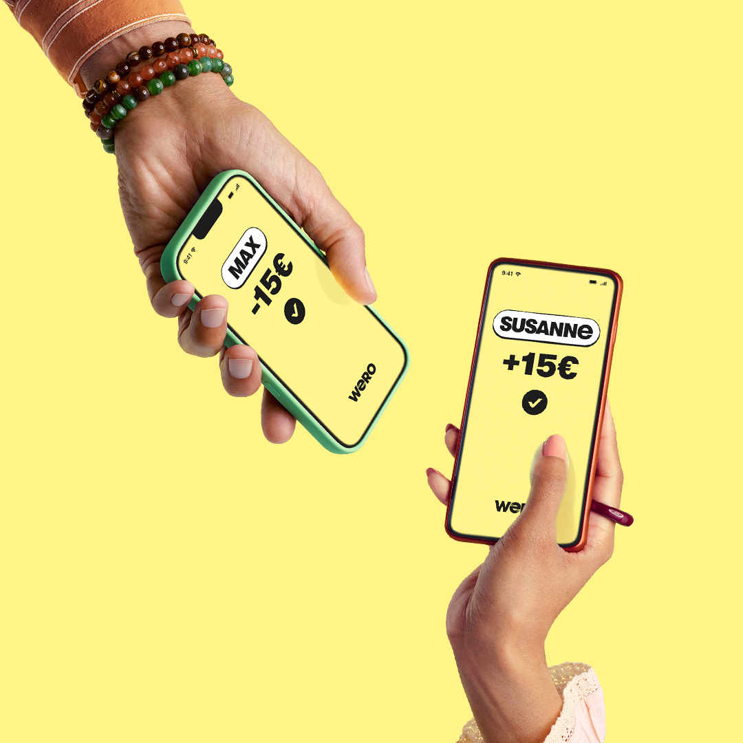 Jetzt Wero freischalten, 1x Geld senden und 5 Euro Prämie sichern