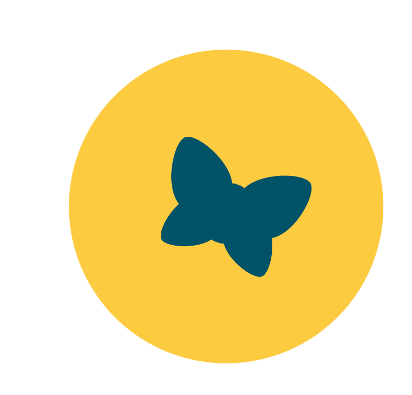 Icon mit Schmetterling